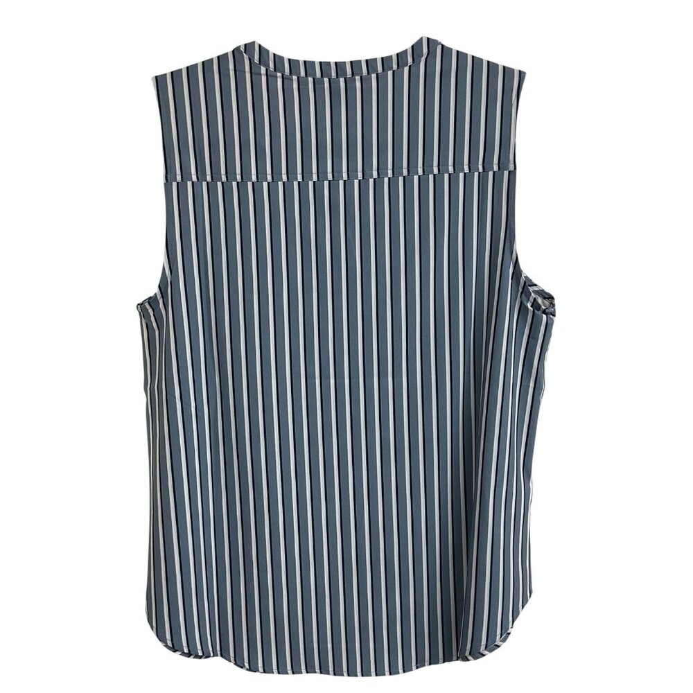 NWOT Eddie Bauer Sleeveless Striped Women's Medium Lightweight Pullover Blouse - Picture 2 of 8